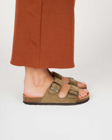 Khaki Green Suede Opal