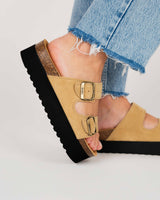 Opal Platform Suede Sand