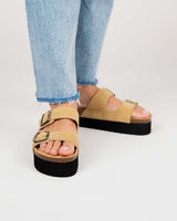 Opal Platform Suede Sand