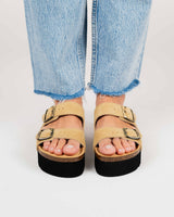 Opal Platform Suede Sand