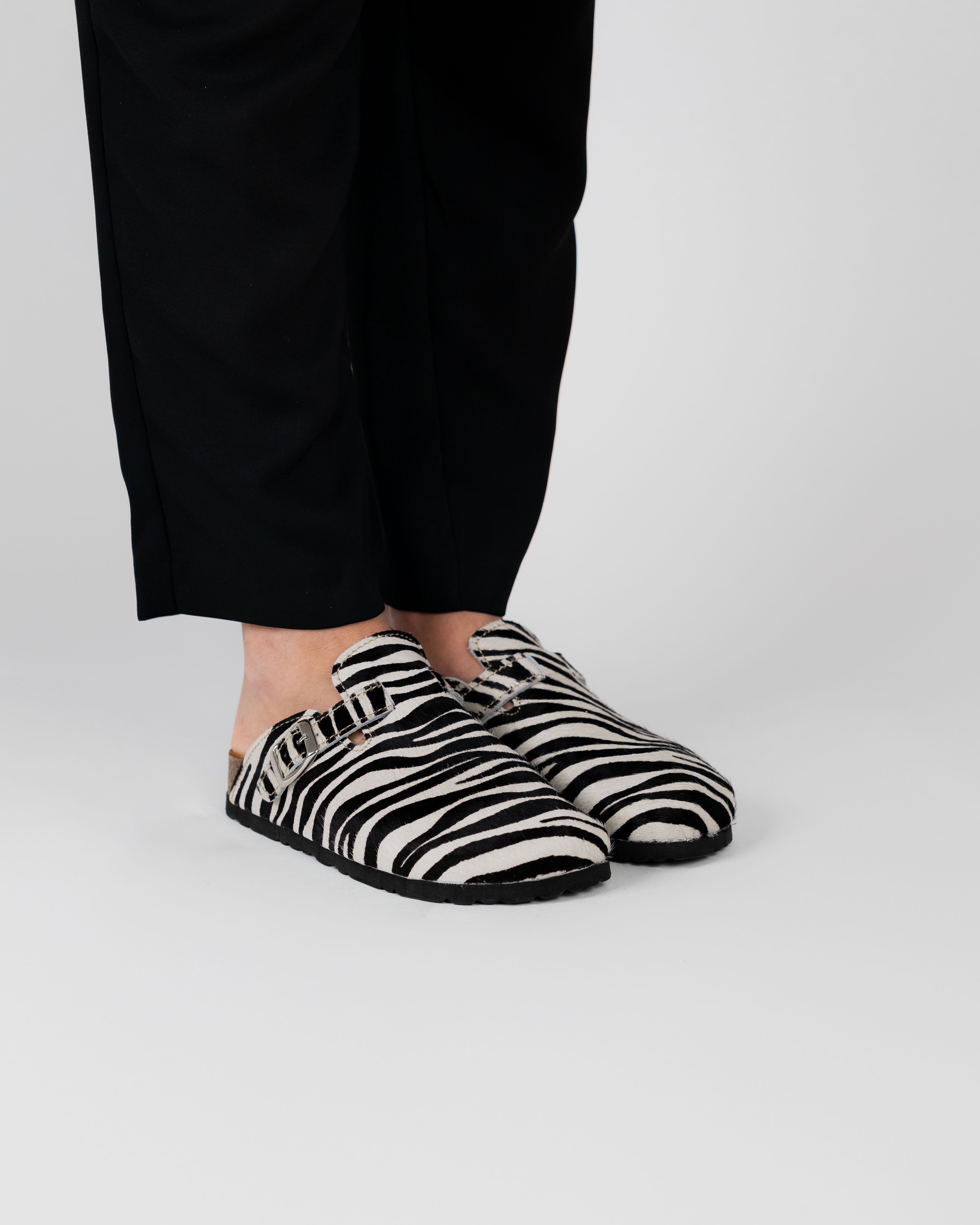 Mules anchos de cebra