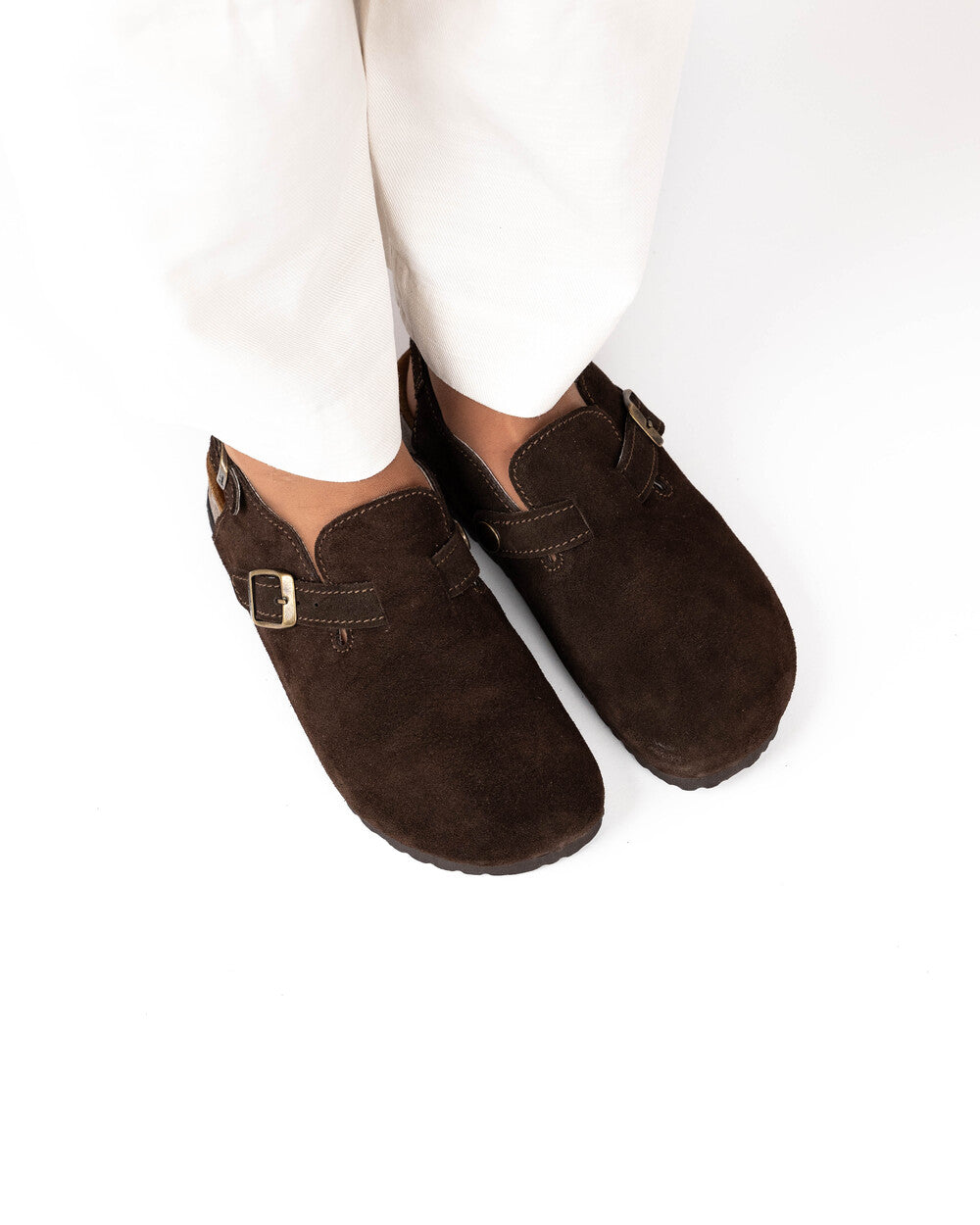 Sandália Mules Wide Castanho