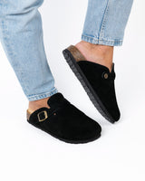 Mules Camurça Preto