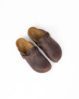 Brown Leather Mules