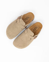 Mules Camurça Taupe Homem