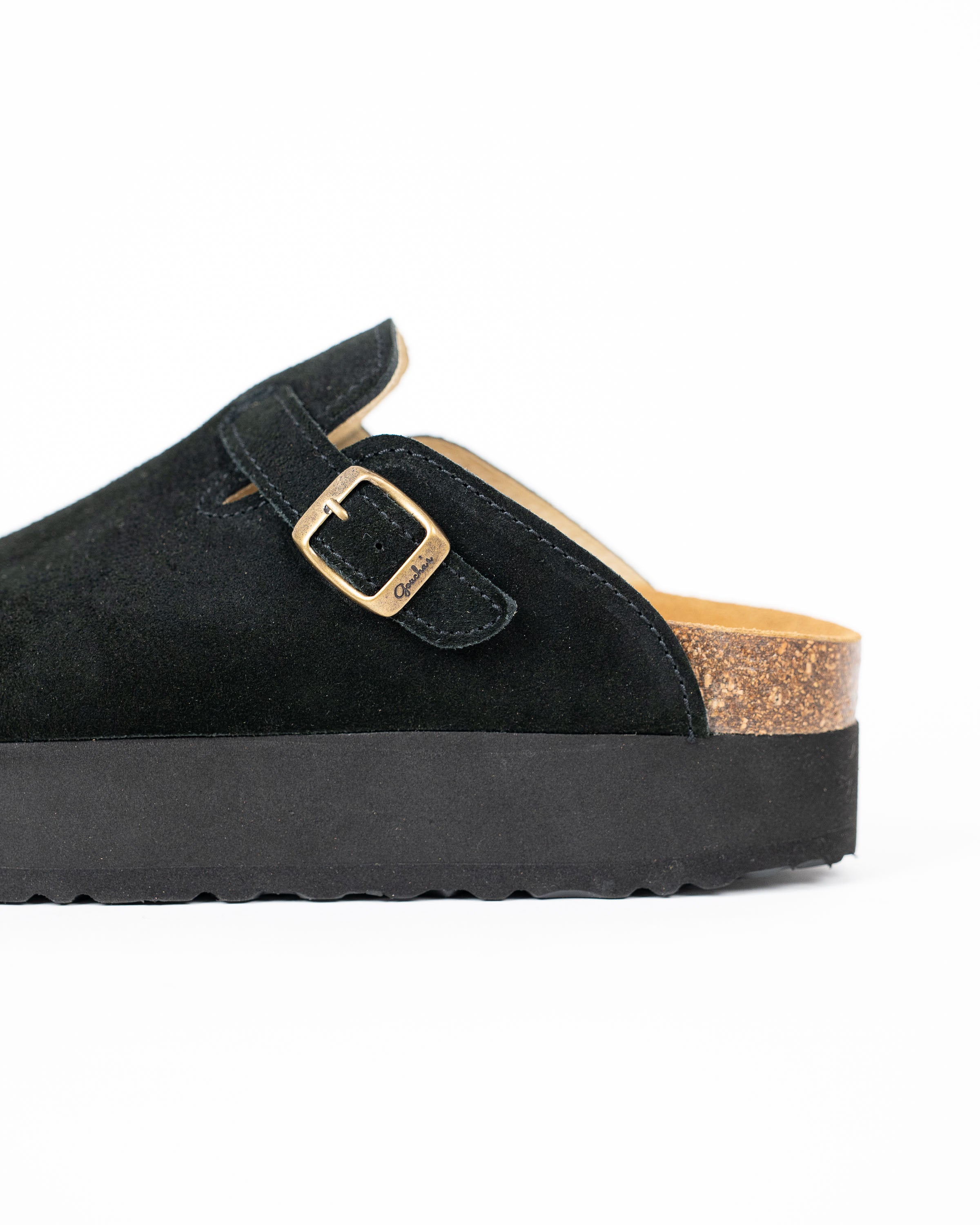 Mules Plataforma Preto