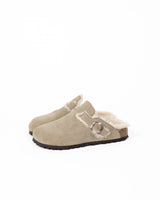 Mules Pêlo Taupe