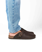 Mules Wide Pele Chocolate
