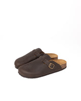 Mules Wide Pele Chocolate