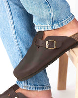 Mules Wide Pele Chocolate
