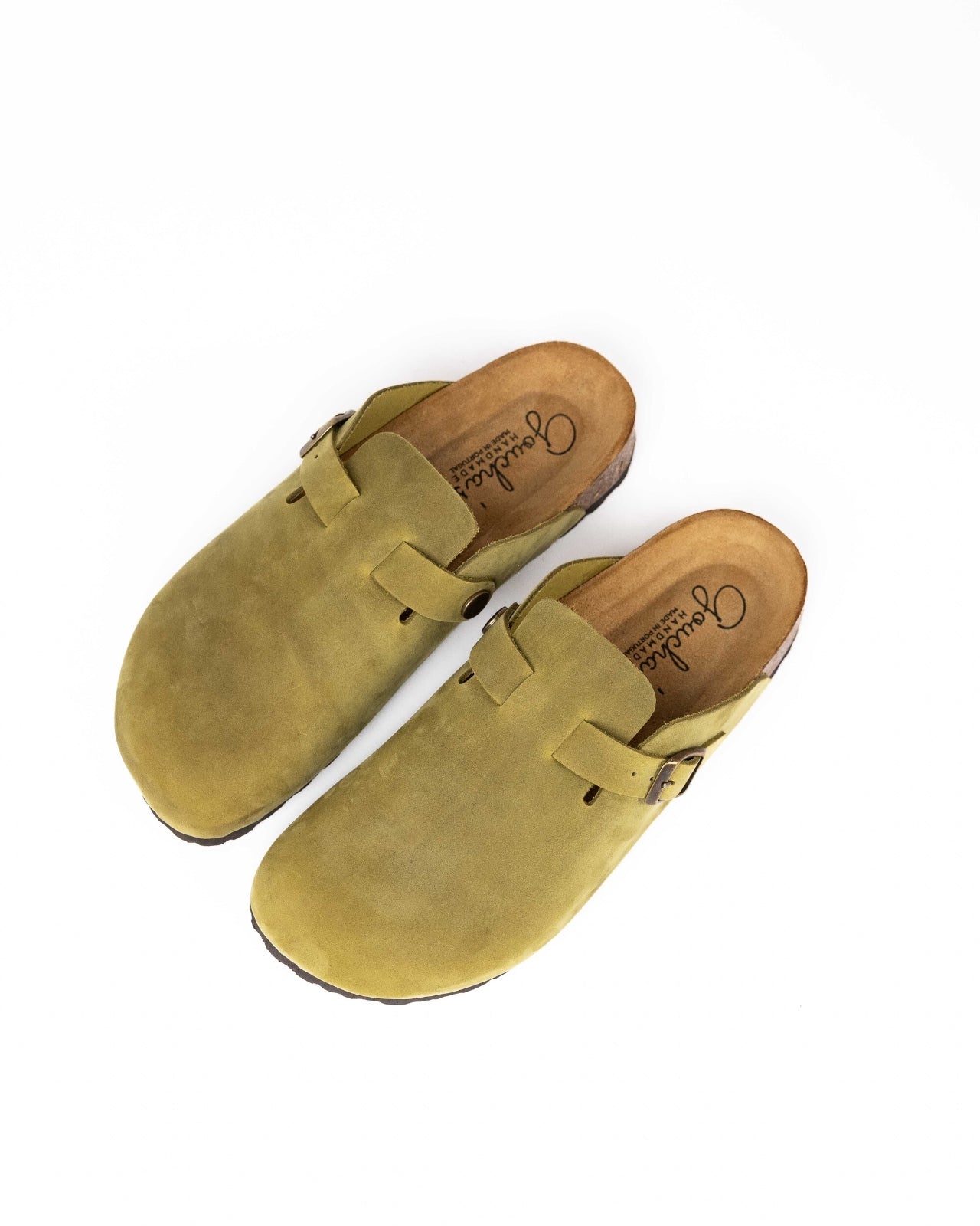 Mules Wide Pele Verde