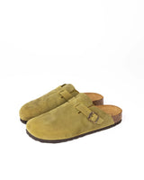 Mules Wide Pele Verde
