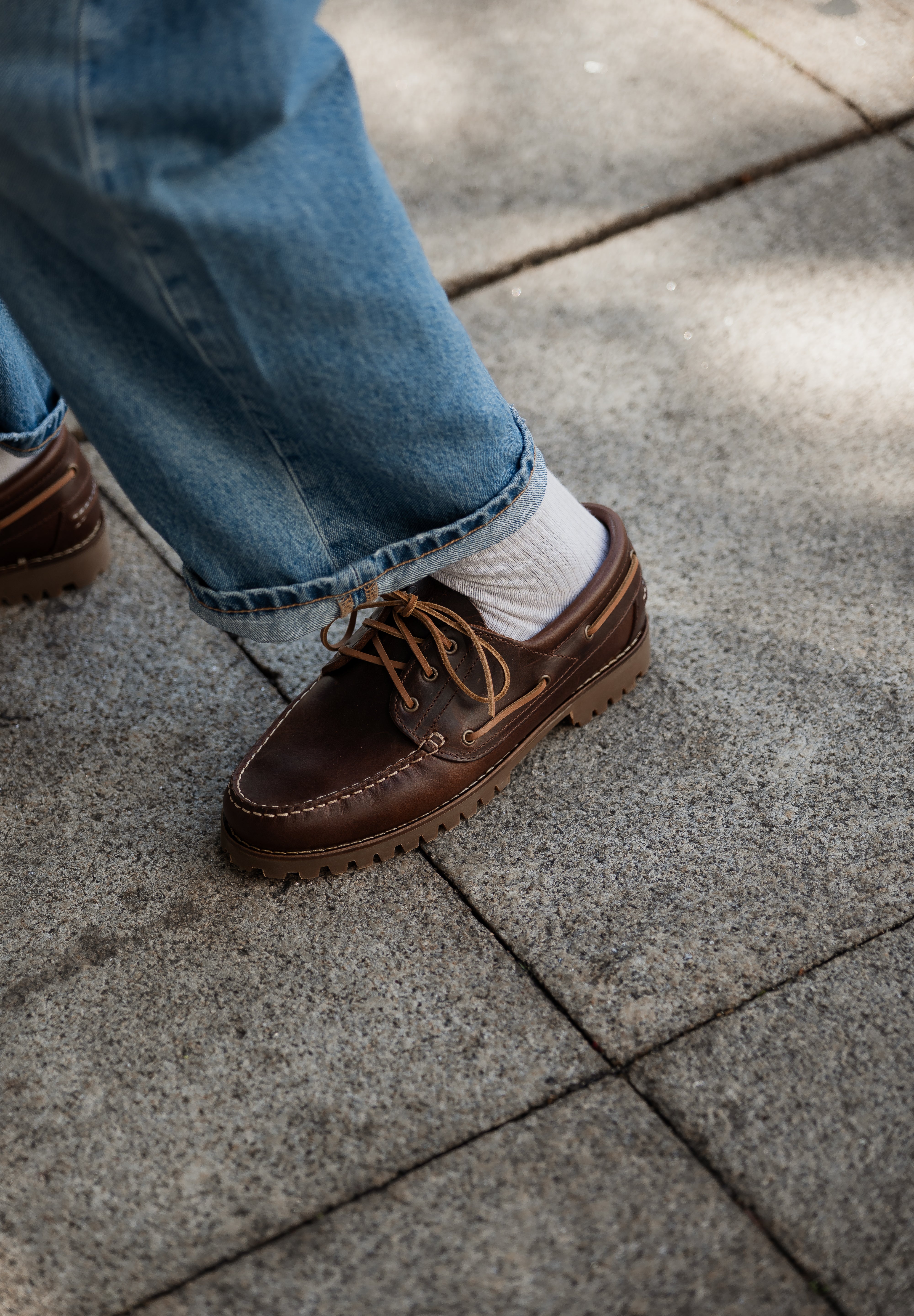 Sapato Mocassins Castanho Homem