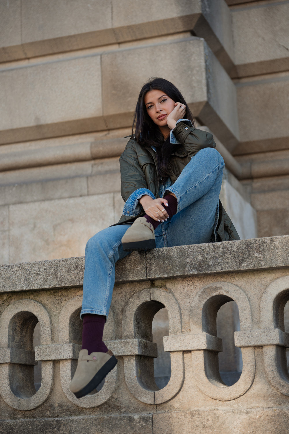 Mules Plataforma Taupe