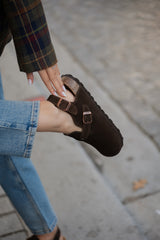 Sandália Mules Chocolate