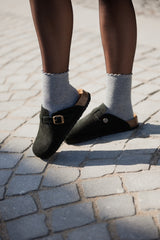 Mules Camurça Preto