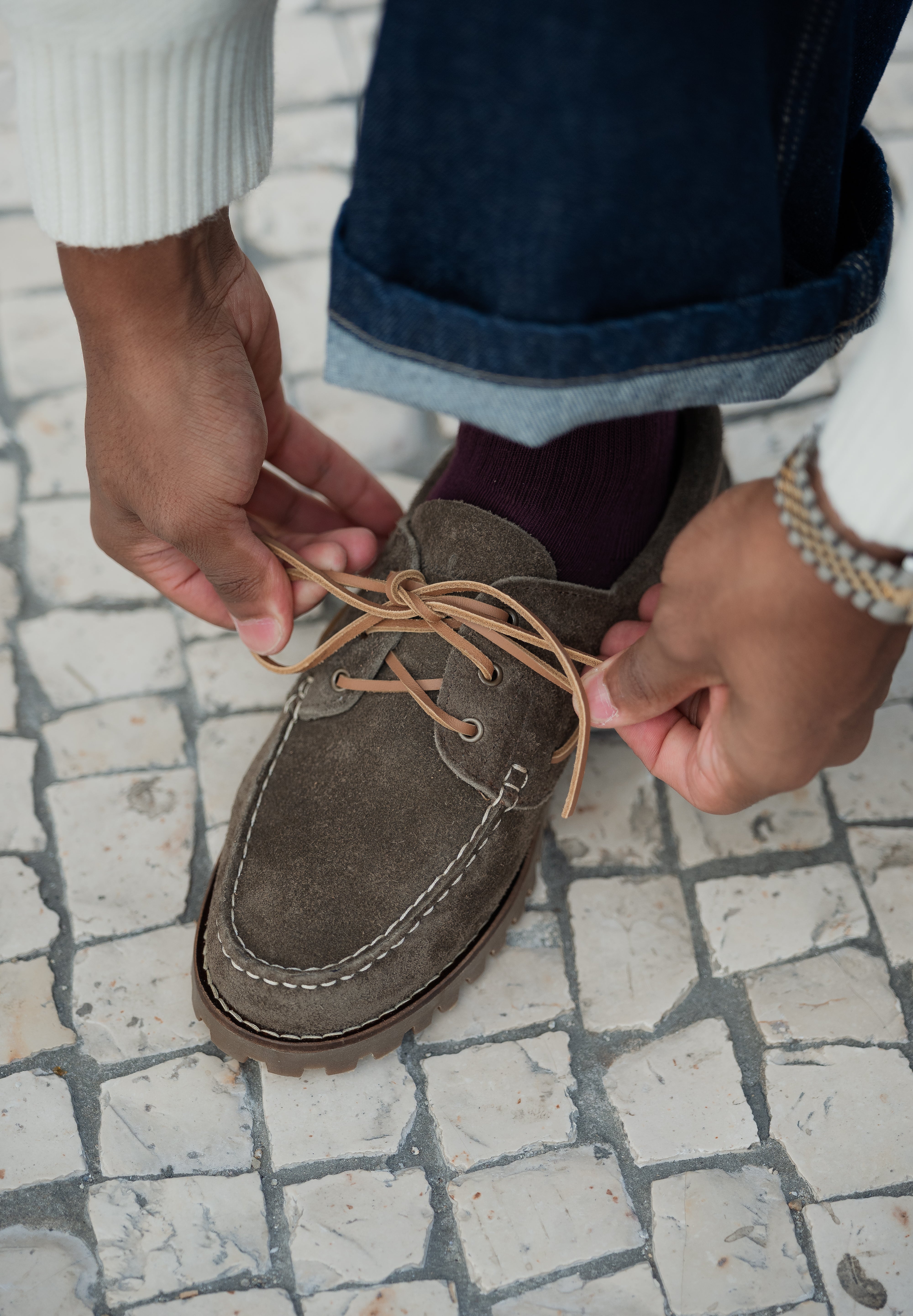 Sapato Mocassins Olive Homem