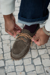 Sapato Mocassins Olive Homem