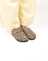 Mules Camurça Leopardo