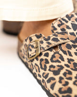Mules Camurça Leopardo
