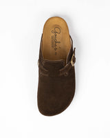 Mules Camurça Chocolate Homem