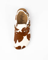 Mules Sandalias Cow Marrón