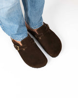 Mules Camurça Chocolate Homem