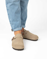 Mules Camurça Taupe
