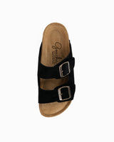 Opala Wide Suede Black