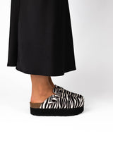 Mules Wide Plataforma Zebra