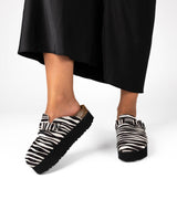 Mules Wide Plataforma Zebra