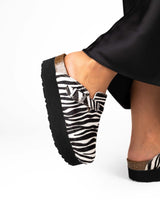 Mules Wide Plataforma Zebra