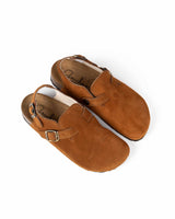 Sandália Mules Wide Camel