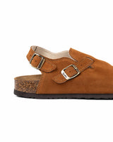 Sandália Mules Wide Camel