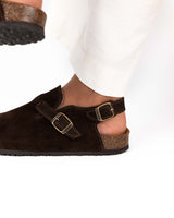 Sandália Mules Wide Castanho