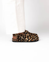 Sandália Mules Wide Leopardo