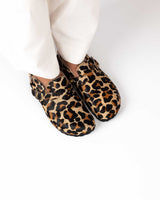 Sandália Mules Wide Leopardo