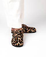 Sandália Mules Wide Leopardo