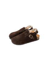 Sandália Mules Wide Castanho