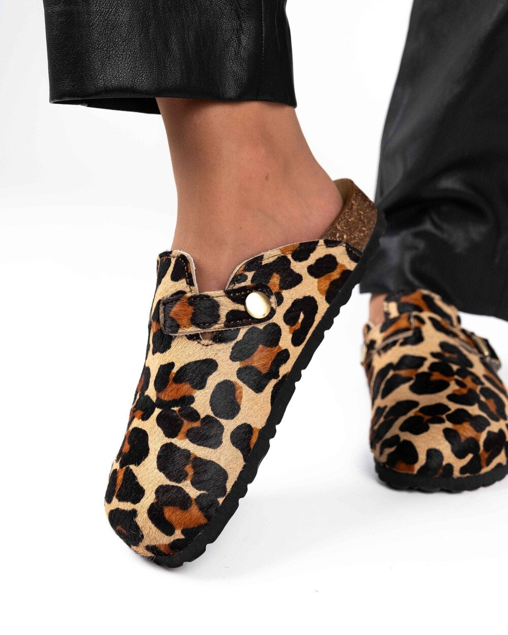 Mules Wide Leopardo