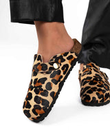Mules Wide Leopardo